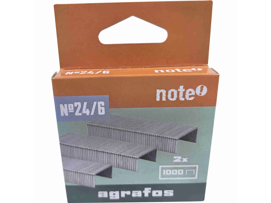 Conjunto 2000 Agrafos Nº 24/6 NOTE!