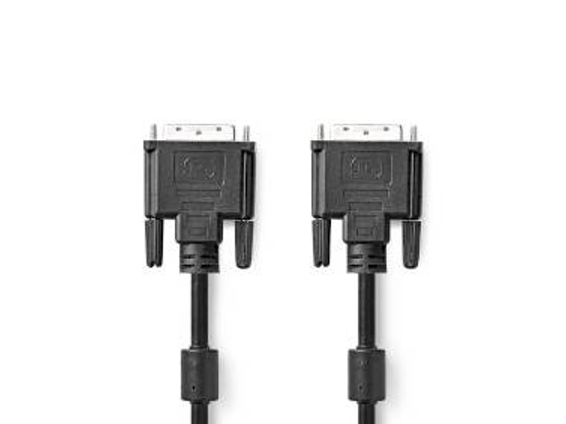 NEDIS Cabo Dvi Dvi-D 24 1 Pino Macho Dvi-D 24 1 Pino Macho 2560X1600 Niquelado 2.00 M Pvc Caixa Preta