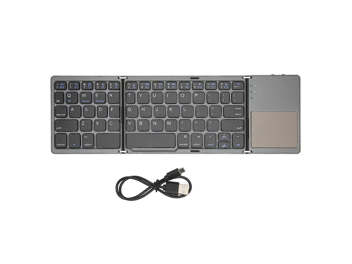 Teclado Bluetooth Dobrável com Touchpad para Windows, Ios e Android. TAISHENGDA