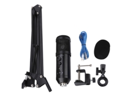 Microfone Usb Condensador De Reverberação Para Gravação Vocal De Áudio De Computador