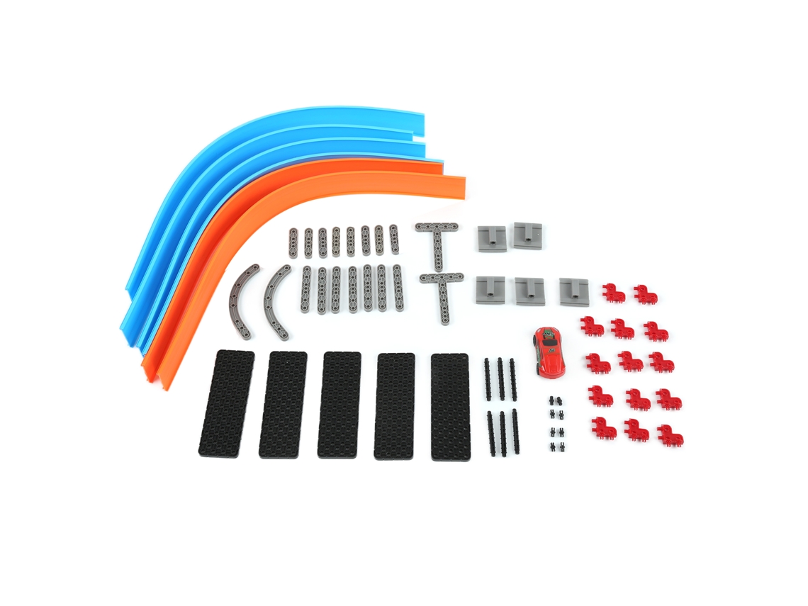 Kit De Pista De Carros De Corrida Com Catapulta 68 Peças Brinquedo Construção Para Crianças Presente Rc Carro Velocidade Alta