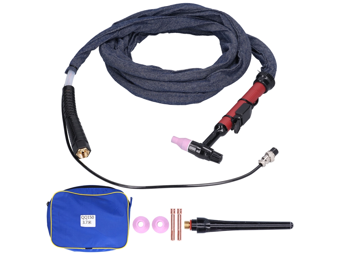 Antorcha De Soldadura Tig Com Cabeça Flexível Soldador De Arco De Argônio M16 Qq150 3,7m Ferramentas Elétricas