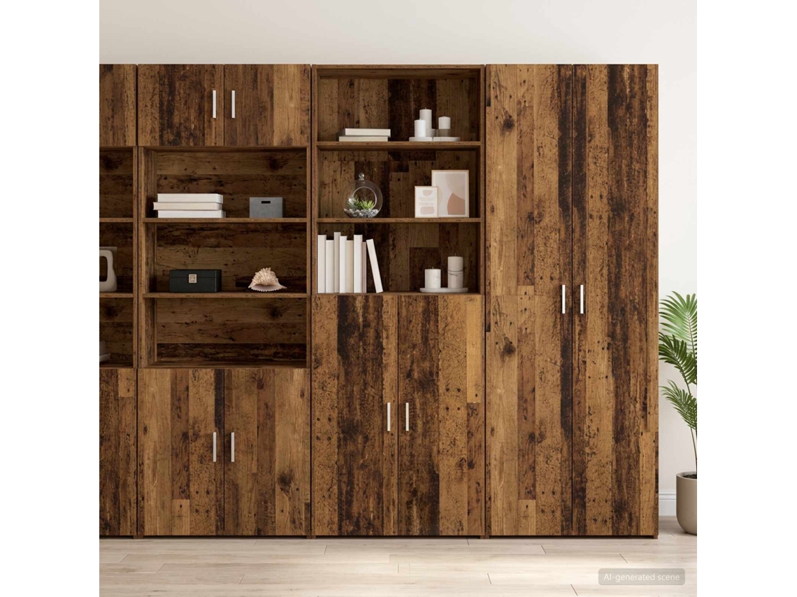 Vidaxl Buffê Madeira Antiga 70 X 42,5 X 185 Cm Derivados De Madeira