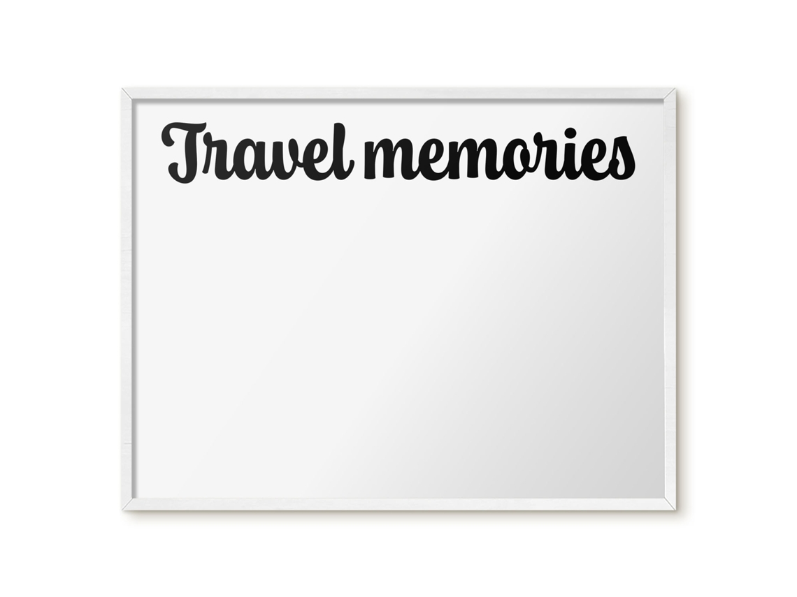 Magnetic Board Travel Memories For The Living Room Espelharte (80x60 Cm)