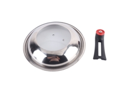Tampa Universal LAXISCREED para Panela 30cm Aço Inox Vidro