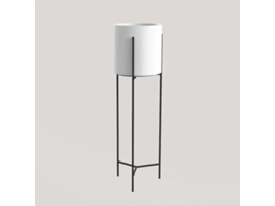 Ø30x30 Cm. / Blanco / Con Soporte 100 Cm Negro