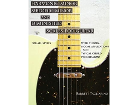 Livro Harmonic Minor Melodic Minor and Diminished Scales for Guitar de Barrett Tagliarino (Inglês)