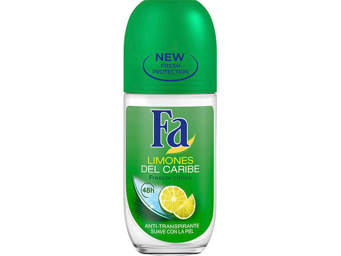 Desodorizante F A Caribe Lemons Roll-On (50 ml)