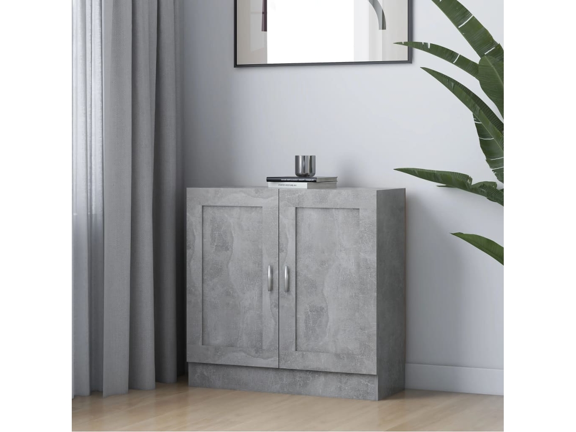 Vidaxl Estante 82,5x30,5x80 Cm Derivados De Madeira Cinzento Cimento