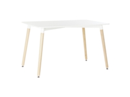 Mesa de Jantar em Mdf de Bétula Branca ALEXANDRA HOUSE LIVING (120x80x74cm)