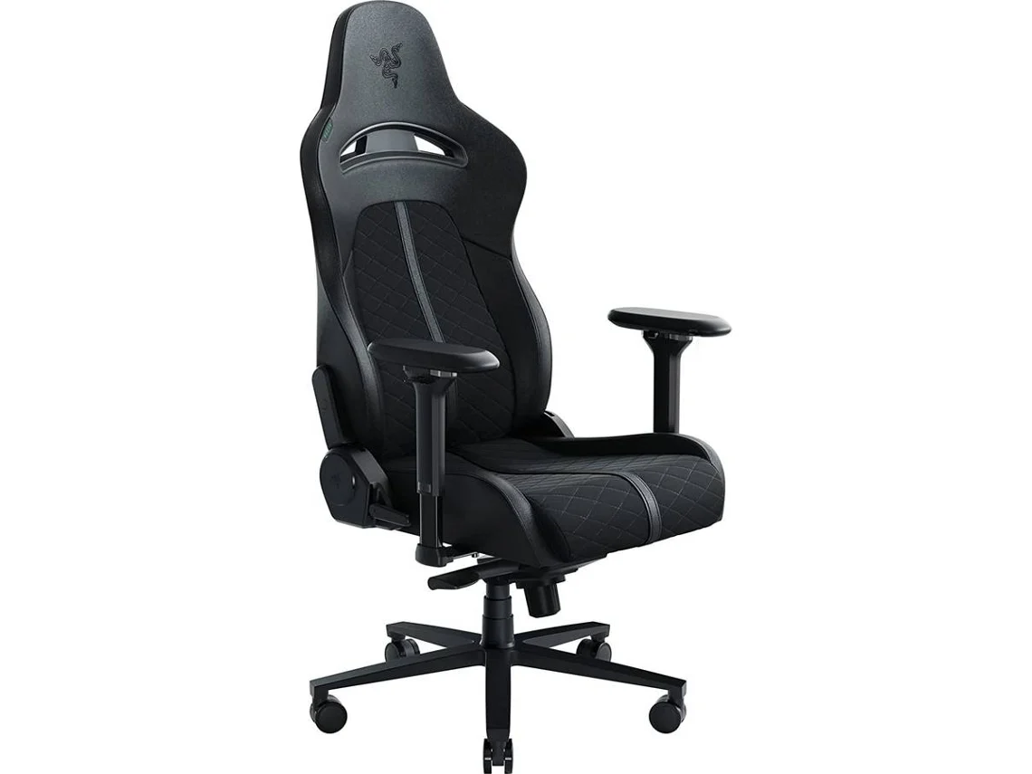 Cadeira Gaming Razer Enki (Até 136 kg - Elevador a Gás Classe 4 - Preto)