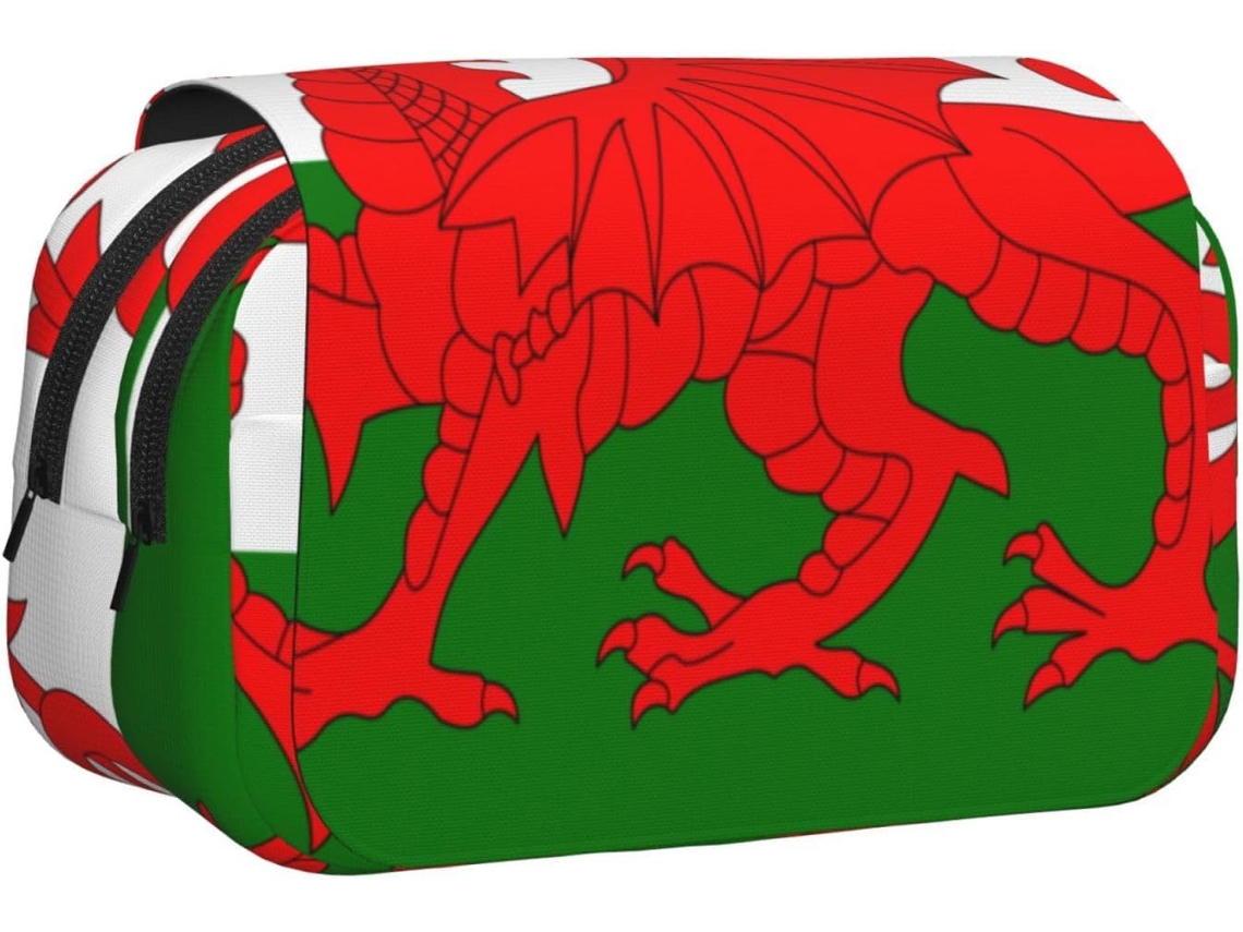 Estojo Grande Para Lápis Com Estampa Da Bandeira Do País De Gales