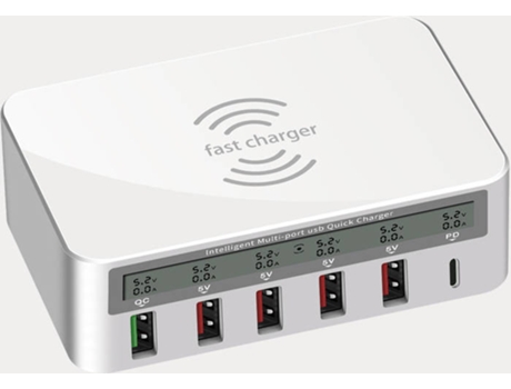 Carregador Wireless BAKEEY C6 (UBS - Branco)