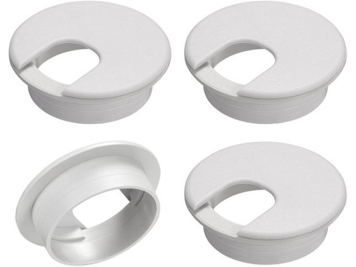 Cabocondutor Preto - Cabocondutor 50mm - Cabocondutor Para Escritório - Organizador De Cabos - Resistente Ao Abs - Instalação Fácil