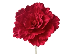 Laxiscreed Ramos De Veludo Artificial Com Tronco Curvo Vermelho, 60cm Para Decoração Elegante