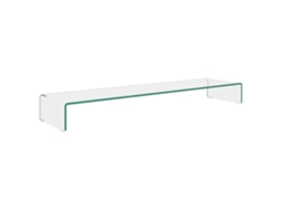 Suporte de tv VIDAXL Transparente Vidro (120x30x13 cm)