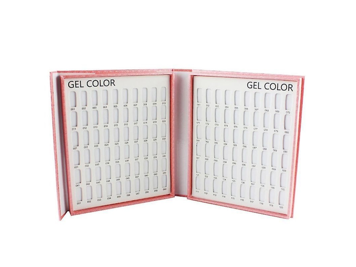 Cartão de Exibição de Esmalte de Unha em Gel 120 Cores para Salão e Manicure