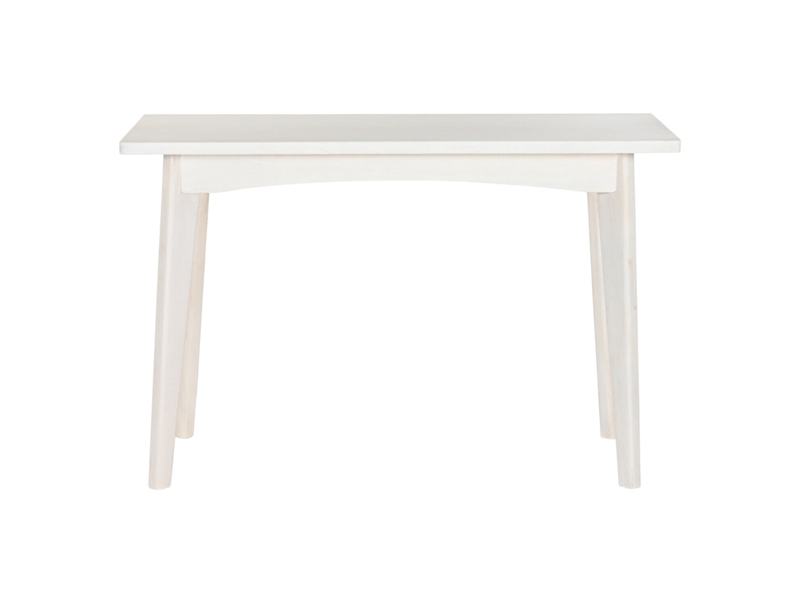 Mesa de Consola em Madeira de Mangueira Cor Creme ALEXANDRA HOUSE LIVING (115x45x75cm)