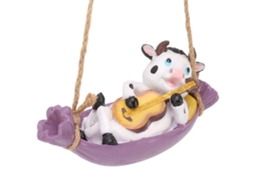 Estátua de Vaca Tocando Guitarra LAXISCREED
