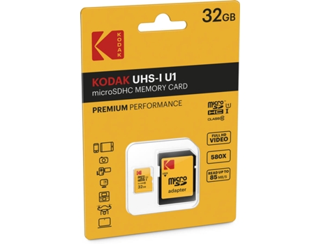 Cartão de Memória MicroSDHC  Class 10 32GB c/ adaptador