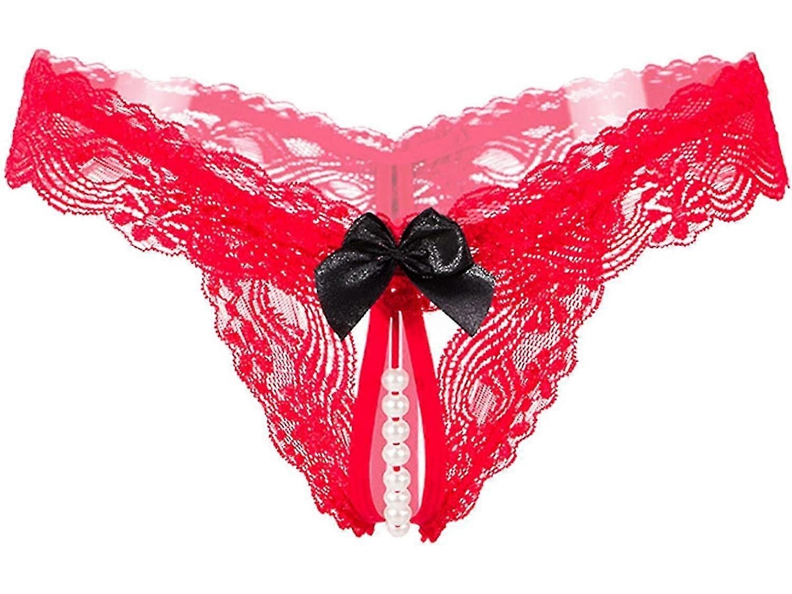 Pacote De Lingerie Tanga De Renda Floral Para Mulheres Laço Nó G String Sexy Pérola Confortável Tamanho S 3xl Olysi Shop