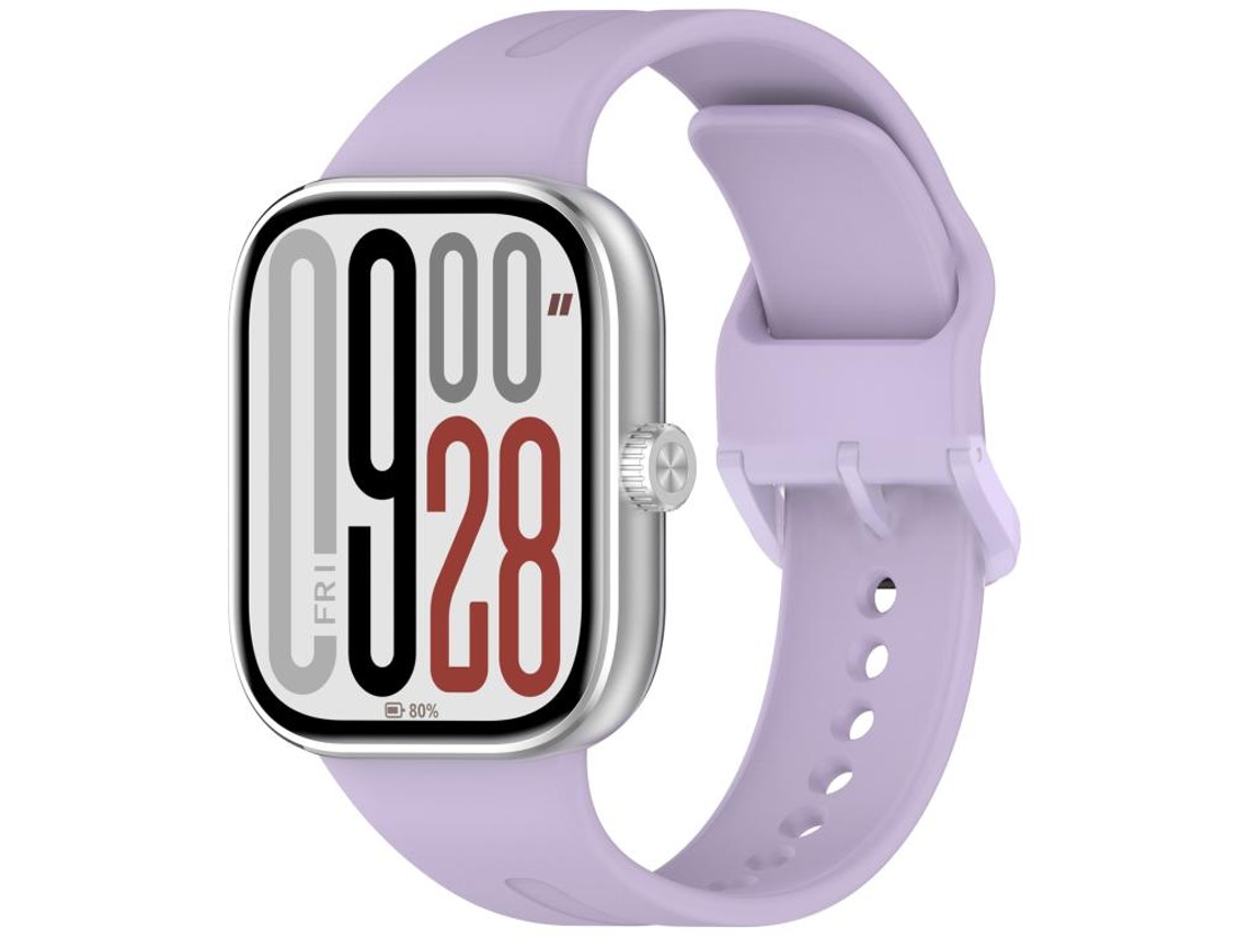 Bracelete para Redmi Watch 6 / 5 / 4 XIAOMOYU em silicone sólido com liberação rápida roxa