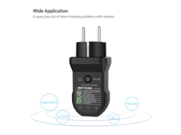 Testador De Tomadas Rcd E Detector Polaridade Meterk