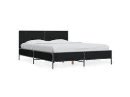 Bed Frame, Bed Frames Vidaxl Preto Madeira Processada (140 X 200 Cm)