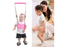 Primerox arnês para Caminhada Bebê Ajustável Respirável Seguro Auxiliar de Aprendizagem Caminhar Rosa