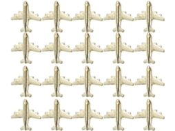 Vanzack Conjunto De 30-tachinhas Avião Em Metal Dourado Para Quadros Cortiça, Mapas E Marcação De Papel, Design Seguro E