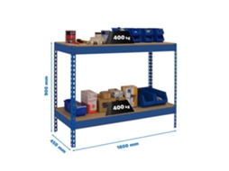 Mesa De Trabalho Metálica E Montagem Sem Parafusos Simonwork Basic 2 901845-2 Antracite/madeira