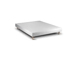 Sommier Madeira 15 Branco  Pés Cônicos 200 X 160 Cm Altura 30 Cm Indream