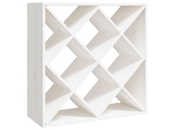 Garrafeira Vidaxl Branco Madeira De Pinho (62 X 25 X 62 Cm)