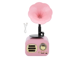 Caixa De Som Portátil Bluetooth Vintage Retro