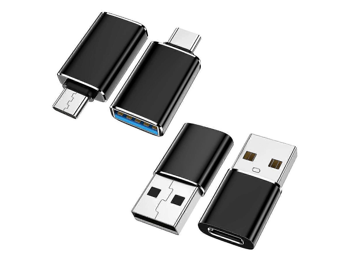 Kit Com 4 Adaptadores Usb C Para Usb E Adaptador Usb Para Usb C Para /pc////laptop//carplay Hengjian
