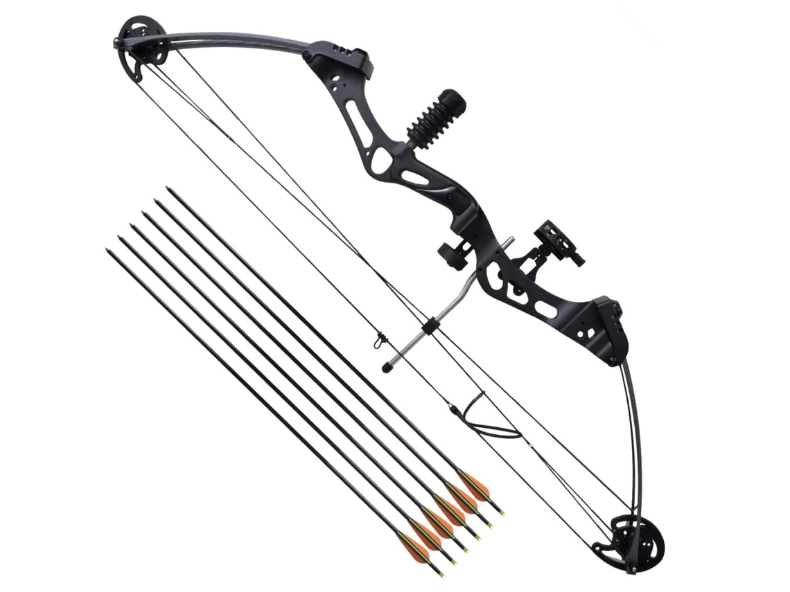 Compound Bow, Compound Bows Vidaxl Preto Metal