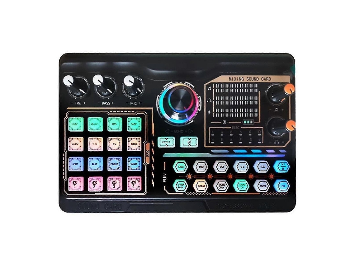 P300 Professional Podcast Placa De Som Ao Vivo Para Pc Smartphone Laptop Computador Vlog Gravação Live Streaming Nostalgia88