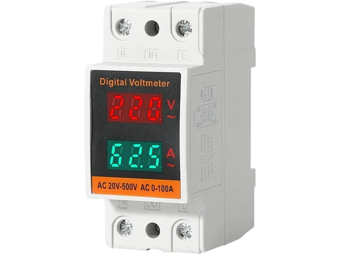 Medidor Digital Monofásico Com Visor Duplo Para Trilho Din