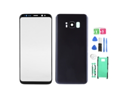 Kit Substituição Vidro Frontal Traseiro Capa Samsung Galaxy S8 Roxo