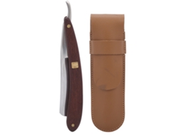 2026 porta Cuchillas de Afeitar Plegable para Hombres Con Bolsa de Cuero Pu Marrón, Diseño Ergonómico Y Materiales Duraderos