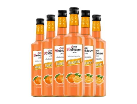 Licores NORDBRAND NORDHAUSEN Mandarine Fruchtlikör (0.7 L - 6 Unidades)