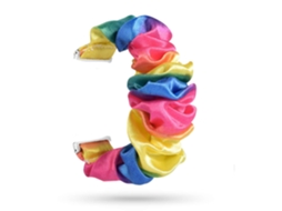 Bracelete Fitbit Versa Pulseira Scrunchie Multicor