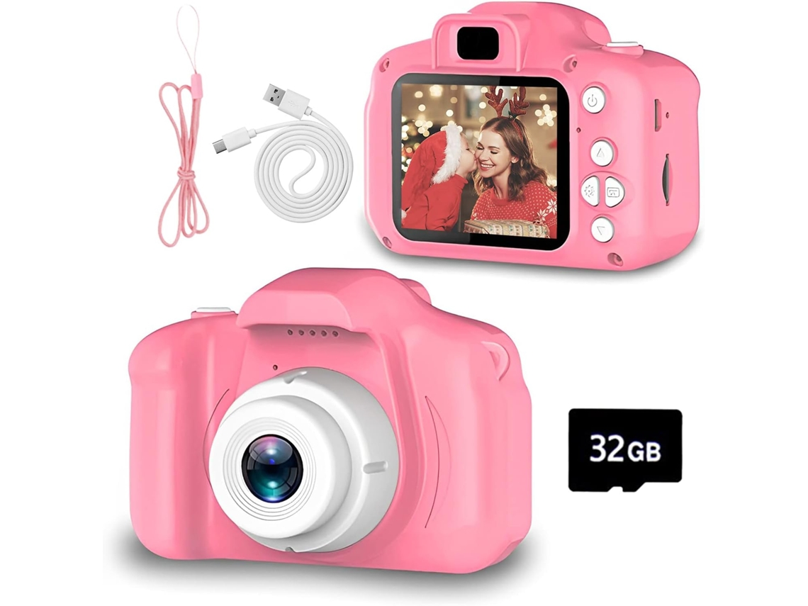 Mini Câmera Para Crianças De 3 A 12 Anos Filmadora Digital De 8mp Com Tela Hd E Cartão De Memória De 32gb Filmadora Brilvibera