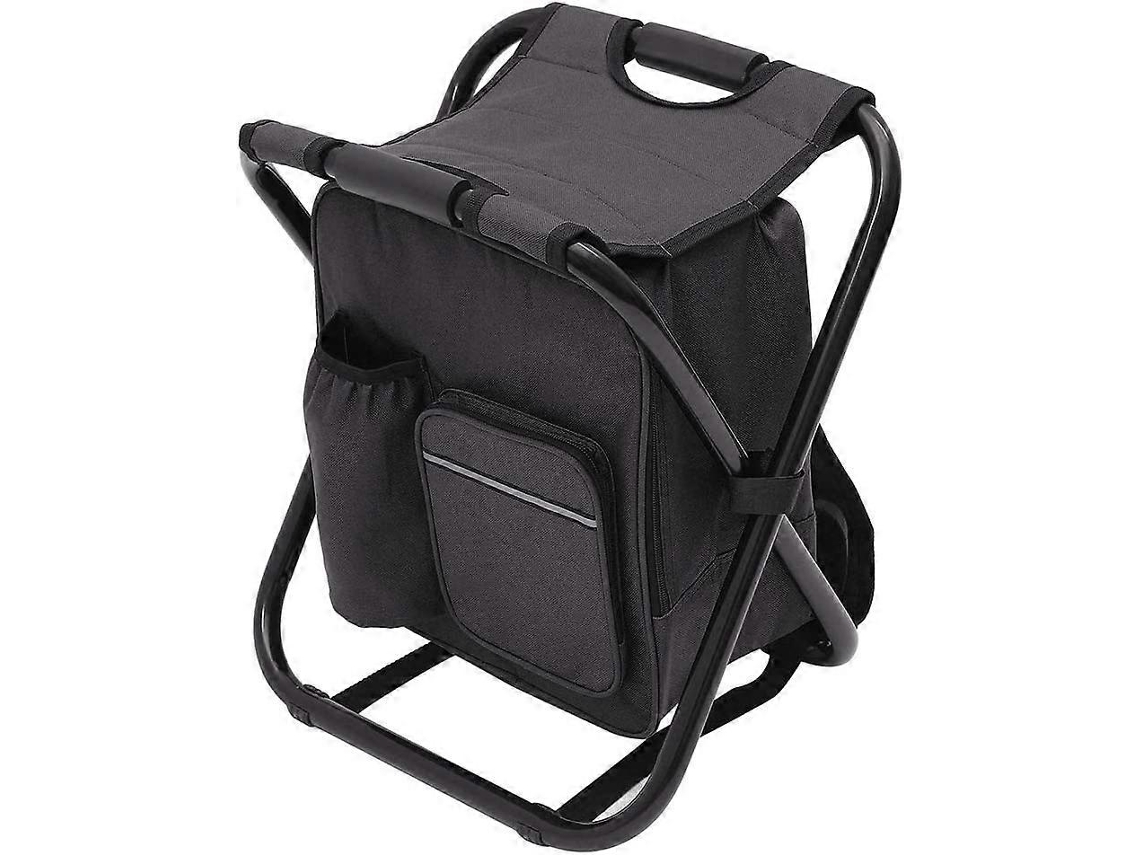 Agora 1 Unidade De Cadeira De Camping Dobrável, Mochila Para Caminhadas Com Assento De, 1, 600, Tecido Oxford, Dobrável, Impermeável, Portátil