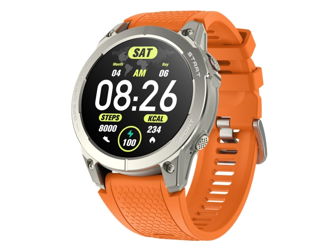 (laranja) Smartwatch Esportivo Com Tela Amoled Ultra Hd De 1,43 Polegadas E Chamadas Bluetooth._glo