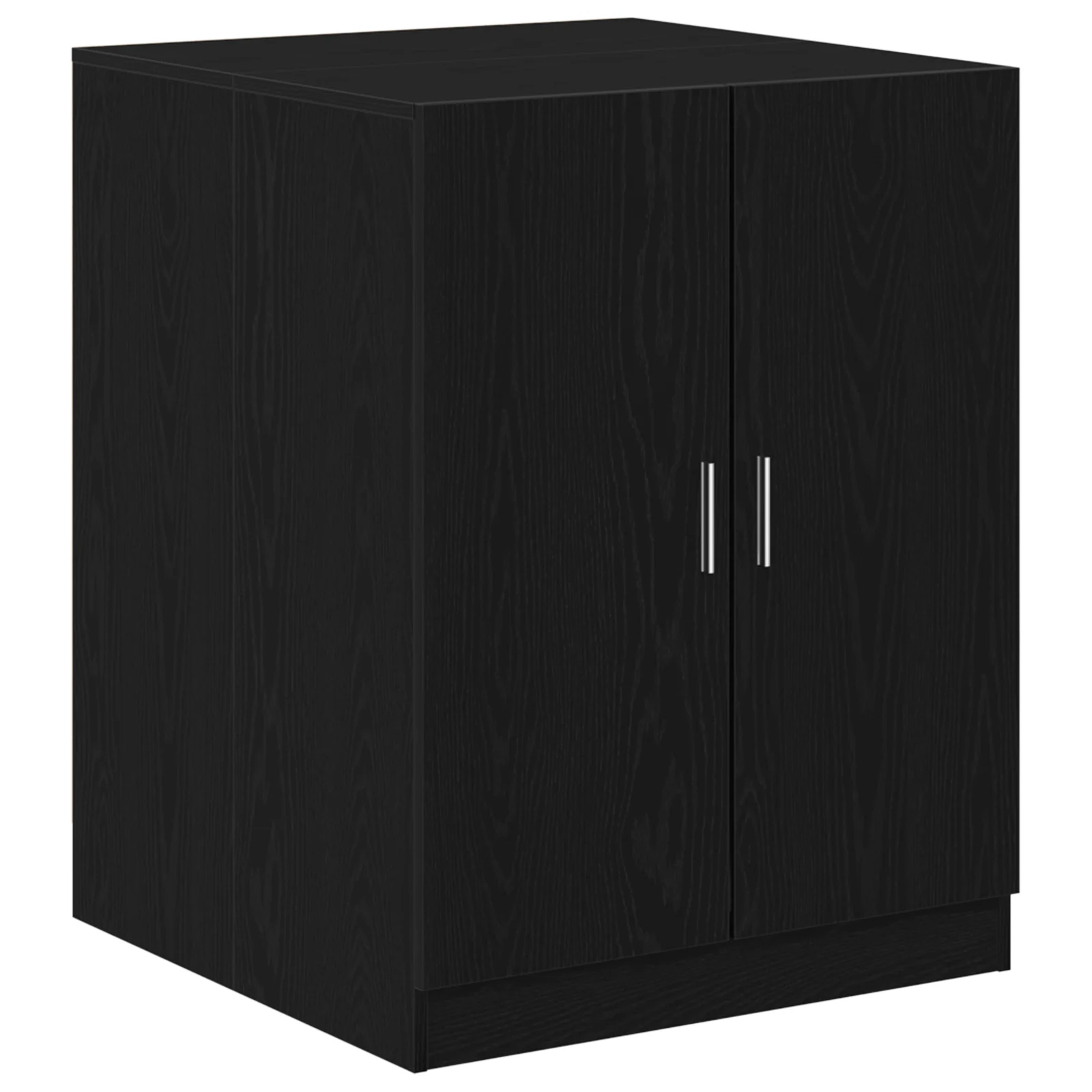 Armário Moderno Para Máquina De Lavar Em Carvalho Preto Vidaxl Preto Derivados De Madeira (71x71,5x91,5 Cm)