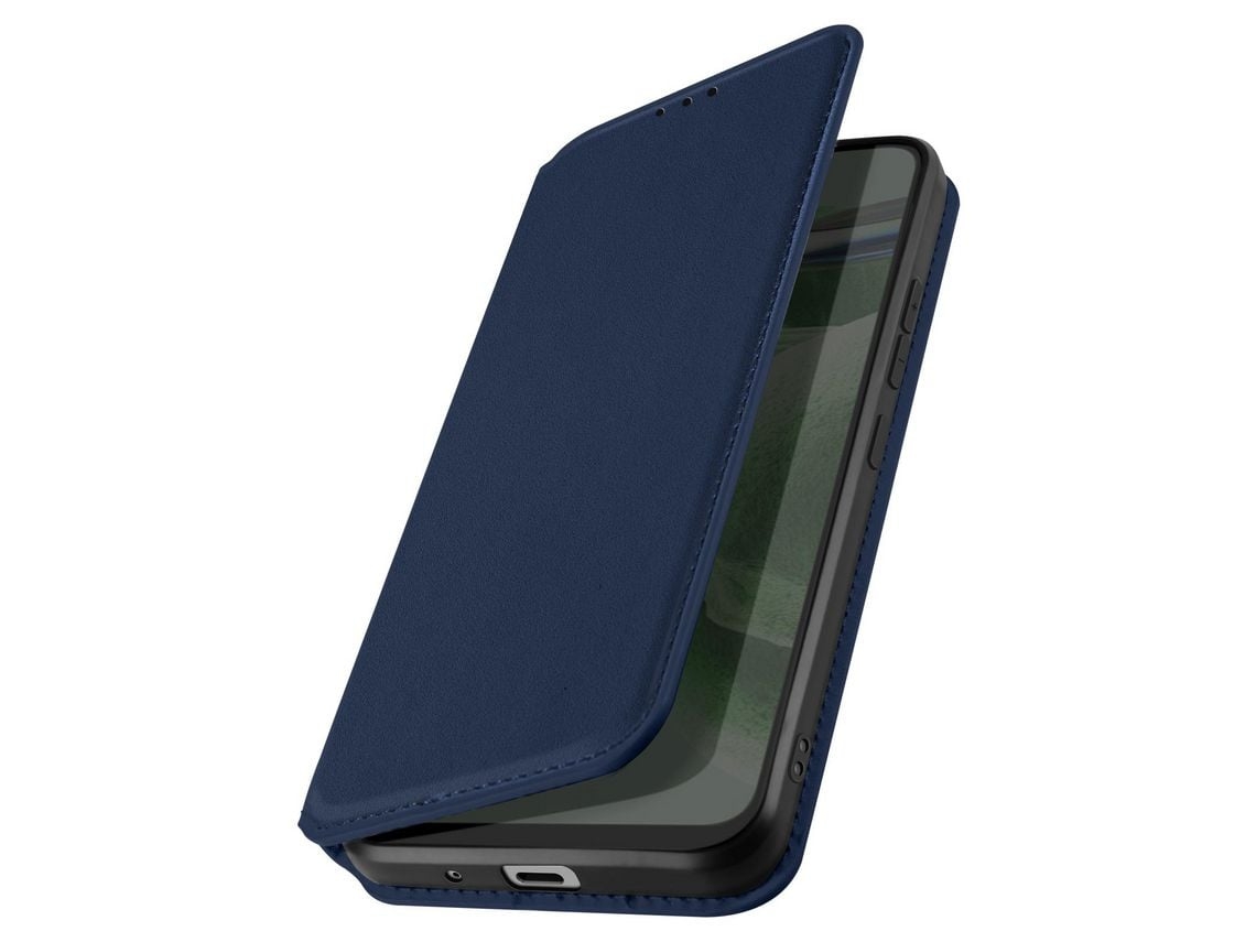 Capa Para Xiaomi Mi Mix 2 Pele Magnética Azul