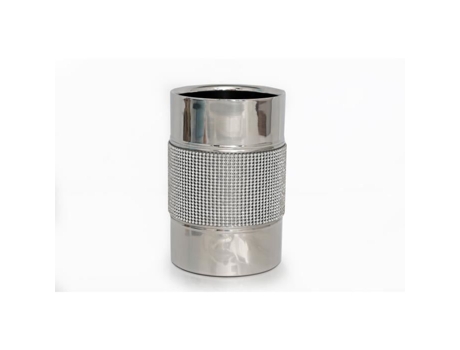 Balde de gelo - SIL - Diâm. 12 cm - Aço inoxidável - Prata - Strass