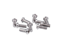 Suporte de parafusos para monitor LCD TV de computador M4x10mm, aço inox, prata