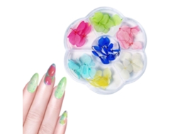 1 Caixa De Flores Secas 6 Grelhas Decoração De Unhas Diy Arte De Unhas Flores Falsas Para Manicure Feminina 01